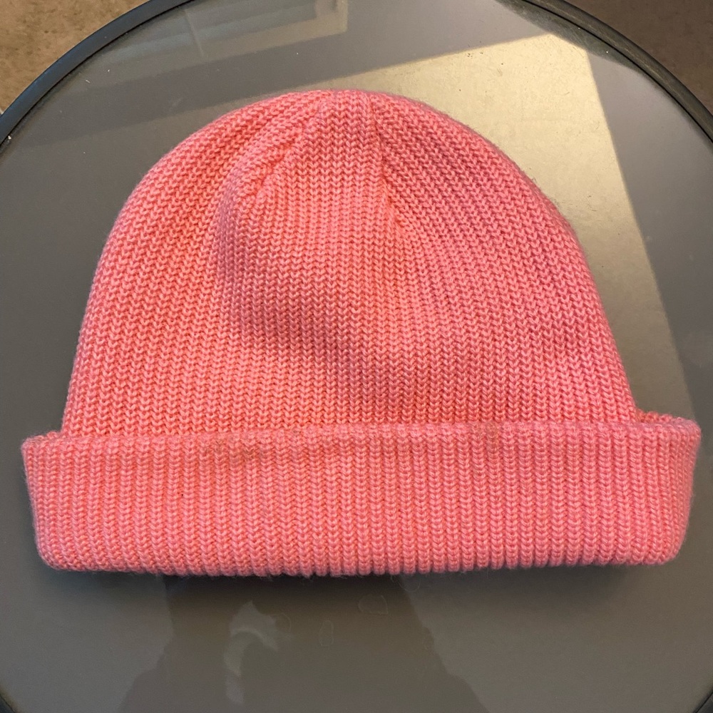 Unisex pink beanie